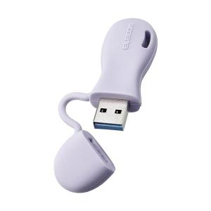 エレコム USBメモリ 32GB USB3.2（Gen1）対応 一体型キャップ式 子ども用 パープル MF-JRU3032GPU｜bestone1