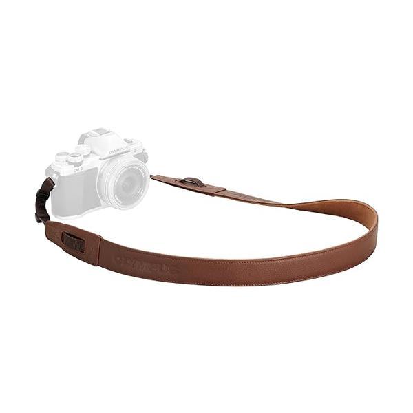 オリンパス カメラ用 撥水本革ショルダーストラップ CSS-S119L ブラウン
