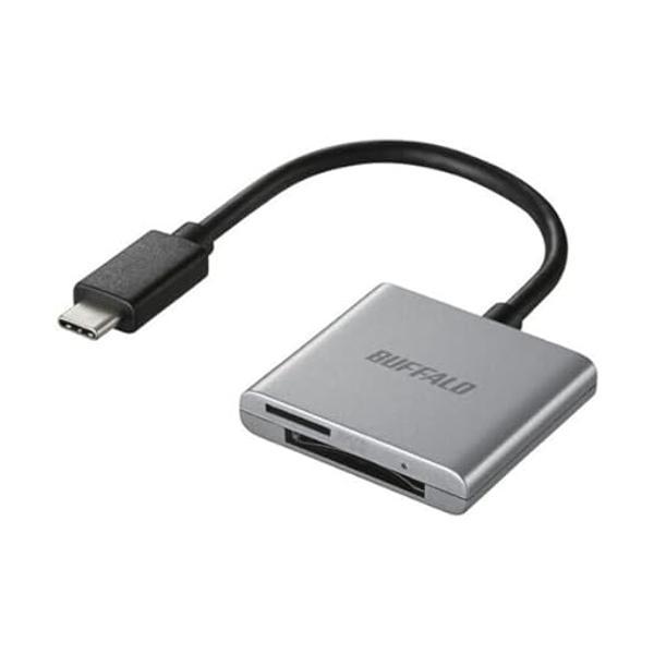 バッファロー BSCR110U3CSV(シルバー) USB Type-C接続カードリーダーライター