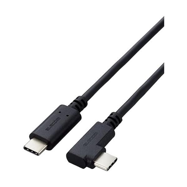 エレコム U2C-CCLY10NBK ブラック 1m ケーブル USB2.0 Type C  Typ...