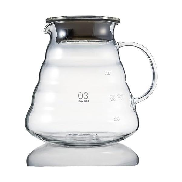 ハリオ XGSR-80-TB V60 レンジサーバー 800 クリア コーヒーサーバー 2~6杯用 ...