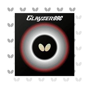 ラバーです バタフライ グレイザー09C 06110 卓球 ラバー 裏ソフト 赤/黒