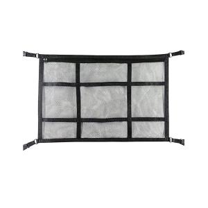 車 天井 ネット 収納 荷物 カーゴネット ルーフネット 収納ネット 荷物収納 天井収納 ラゲッジネット 車中泊 ブラック ((S