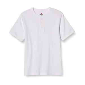 ヘインズ Tシャツ 肌に馴染む BEEFY リブヘンリーネックTシャツ アンダーウェア-メンズ HM1-T103 ホワイト M｜bestone1