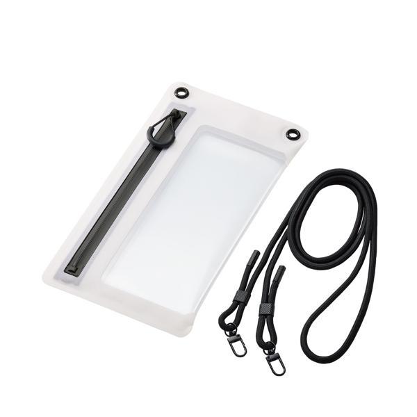 エレコム スマホ 防水ケース 水中 操作不可 IPX8 6.9インチ以下のスマートフォン ホワイト ...