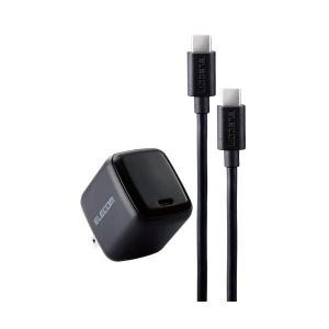 エレコム ノートパソコン 用 ACアダプター 45W USB PD対応 Type-C ケーブル付属 2m ブラック ACDC-PD8445BK