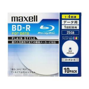 マクセル BR25PPLWPB.10S データ用 BD-R 25GB ホワイト1回記録  4倍速 プリンタブル 4倍速 10枚 maxell｜bestone1