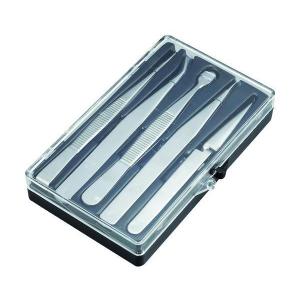 TRUSCO(トラスコ) ステンレス製ピンセット 5本組セット TSP-91