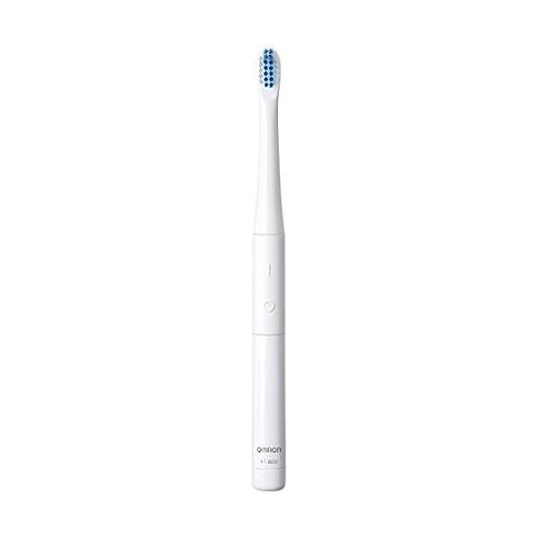 オムロン HT-B223-W ホワイト 電動歯ブラシ 音波式 乾電池式