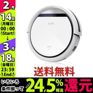 ILIFE アイライフ V3s Pro ロボット掃除機 ペットの毛に効果的 自動充電静音＆強力吸引落下防止と衝突防止 丸型 ホワイト