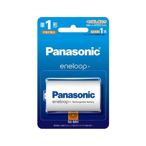 Panasonic エネループ ニッケル水素電池 単1形 BK-1MCD/1