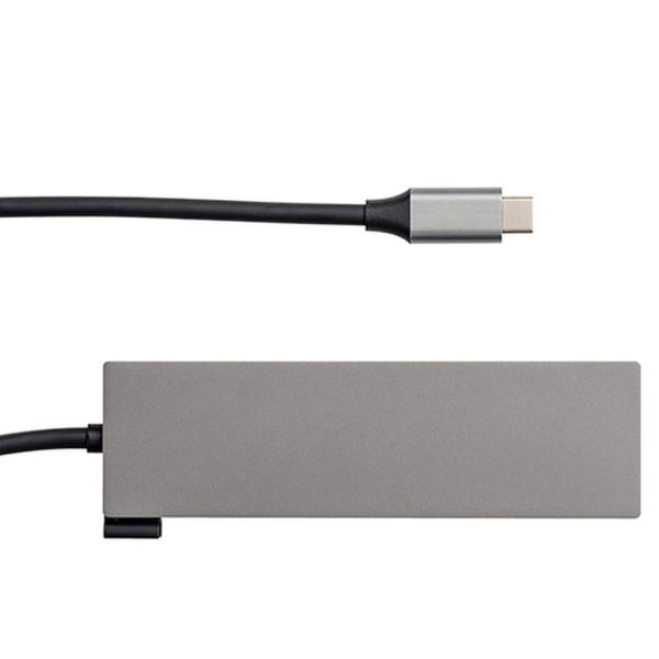 Digio2 PD対応 USB Type-C アルミ ドッキングステーション 15cm グレー UD...
