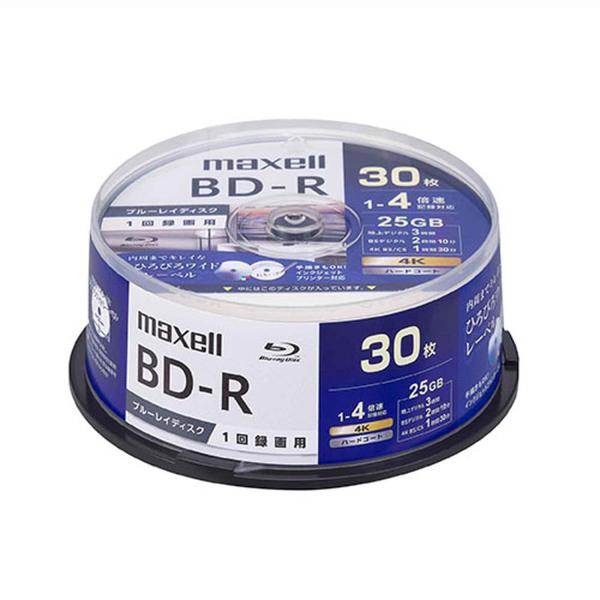 マクセル BRV25WPG.30SP 録画用 BD-R 1層 25GB 1回録画 プリンタブル 4倍...