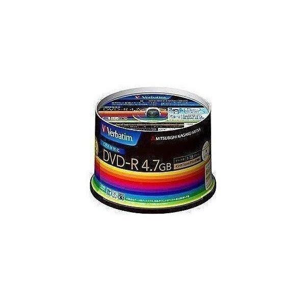 Verbatim メディア DVD-R 1回記録用 4.7GB 1-16倍速 DHR47JDP50V...