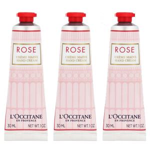 ロクシタン ローズ ハンドクリーム 30ml×3本セット(3個セット） (※箱無しの場合がございます)[2577/0703] メール便無料[B][P2]｜bestone