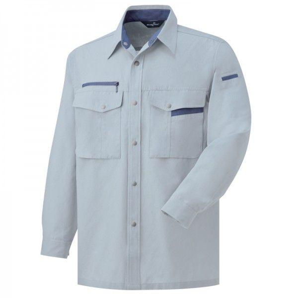 長袖シャツ　作業シャツ　オールシーズン用　作業服　作業着　長袖　３Ｓ〜LLサイズ　６カラー BF50...