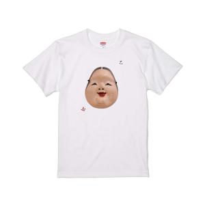 能面Tシャツ 乙(おと) 半袖Tシャツ　オリジナルTシャツ　和柄プリントTシャツ　Tシャツ　能面プリントTシャツ　プリントTシャツ　和柄Tシャツ
