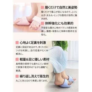 ダイエット スリッパ 5本指 体幹 ツボスリッ...の詳細画像4