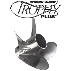 【並行輸入品】Mercury Marine Trophy Plus 13 3/4 x 19 Pitch Stainless Steel 4 B