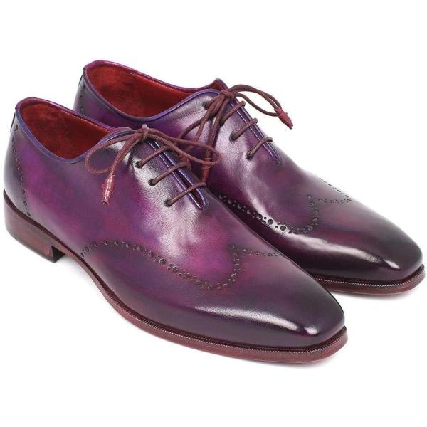【並行輸入品】ポール・ParkmanメンズパープルWingtipオックスフォード(ID # 84ht...
