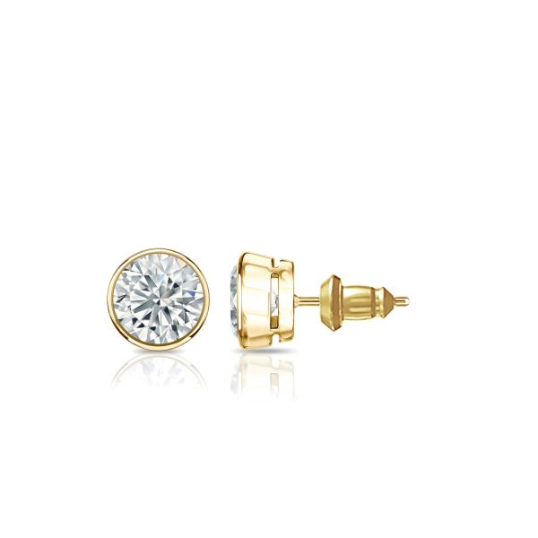 【並行輸入品】Diamond Wish 14k Yellow Gold Men's Round Di...