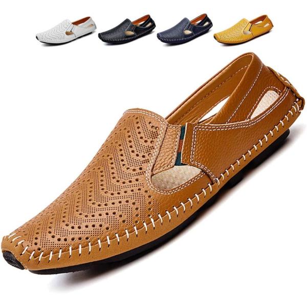 【並行輸入品】Noblespirit メンズ ドライビングシューズ レザー ファッション スリッパ ...