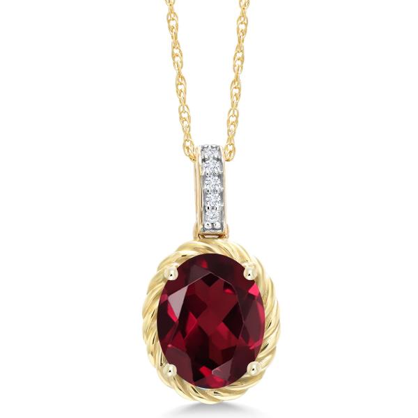 【並行輸入品】[Gem Stone King] 2.04カラット 天然 ロードライトガーネット ネッ...