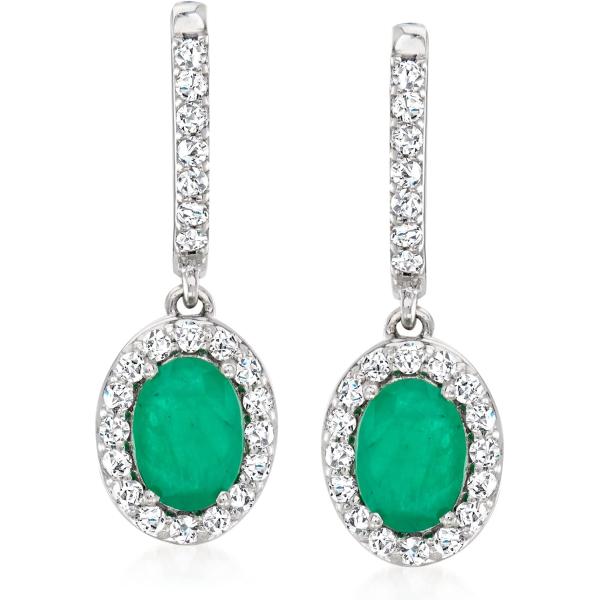 【並行輸入品】Ross-Simons レデイーズ 1.50 ct。 T.W.エメラルドと.50 ct...