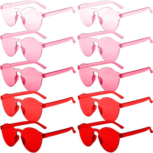 RTBOFY 10 Pairs Rimless Round Sunglasses for Women...