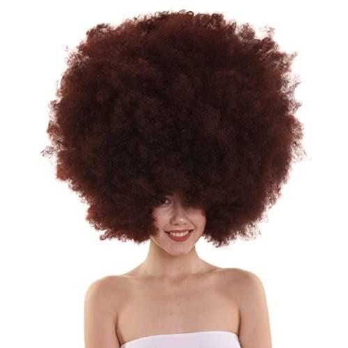 FLAGWIGS Super Size Afro Wig | Brown Oversized Par...