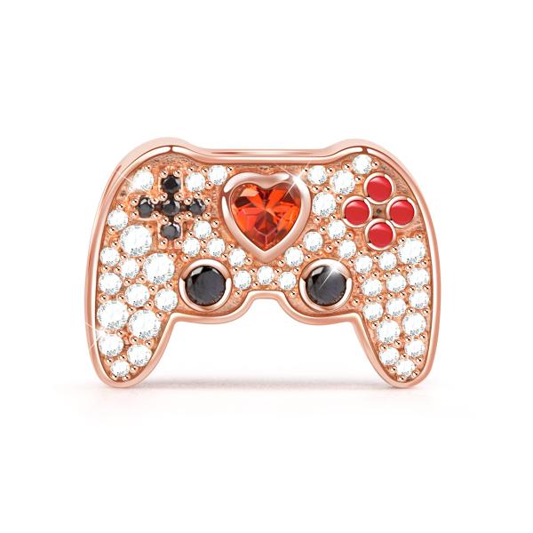 【並行輸入品】GNOCE ゲームパッド チャームビーズ スターリングシルバー ゲームプレーヤー ロー...