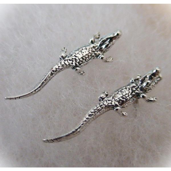 【並行輸入品】Alligator Stud Earrings For Women Crystal F...
