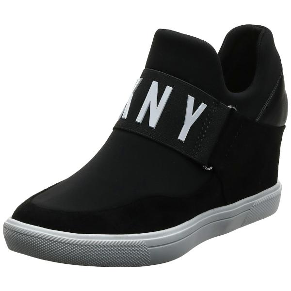 【並行輸入品】DKNY レディース ハイトップスニーカー   隠しウェッジ付きスリッポンシューズ, ...