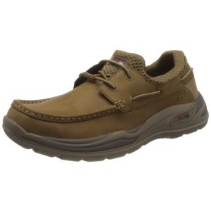 【並行輸入品】Skechers メンズ Arch Fit Motley Hosco ボートシューズ, デザート, 13 X Wide Skech
