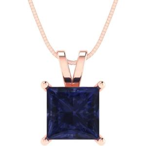【並行輸入品】Clara Pucci 2.05ct Princess Cut Designer Ge...