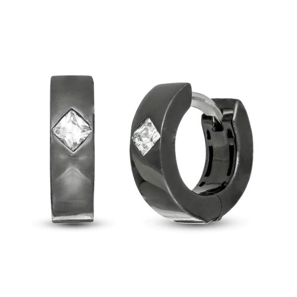 Men&apos;s 1/3 CT. T.W. Square Cut D/VVS1 Diamond Solit...