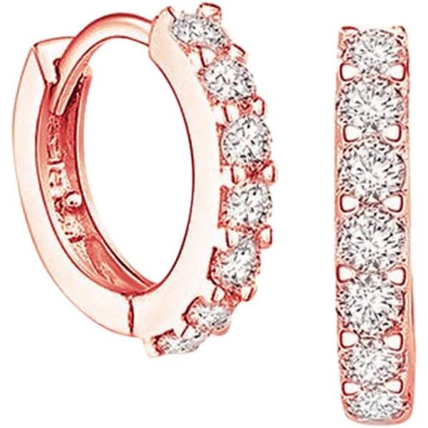 【並行輸入品】Huairen Women Round Hoop Earrings Gold-plat...