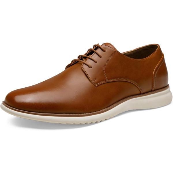 【並行輸入品】Jousen Men's Brown Dress Shoes Formal Lace ...