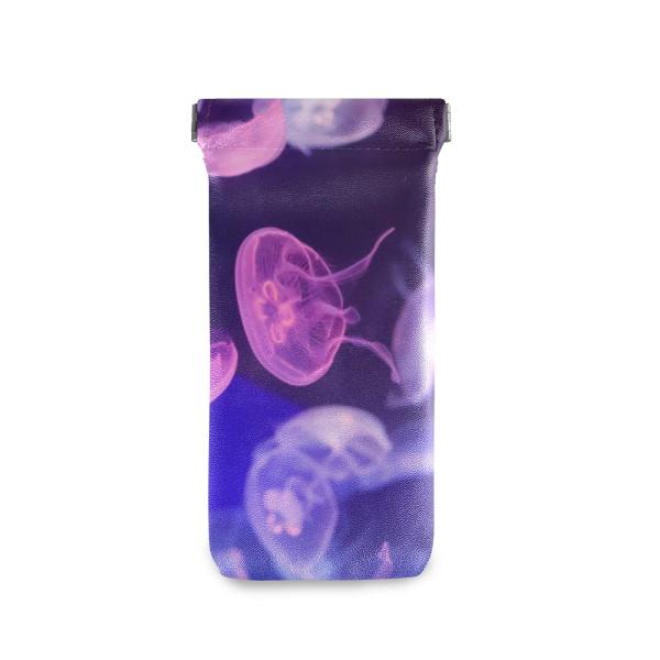 【並行輸入品】OTVEE Purple Jellyfish Eyeglass Pouch Micro...
