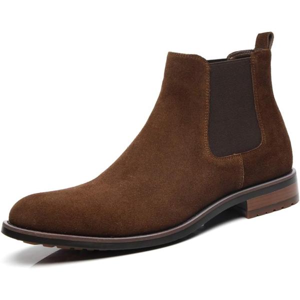 JORDI GIGO Suede Dress Chelsea Boots Men - Men&apos;s C...