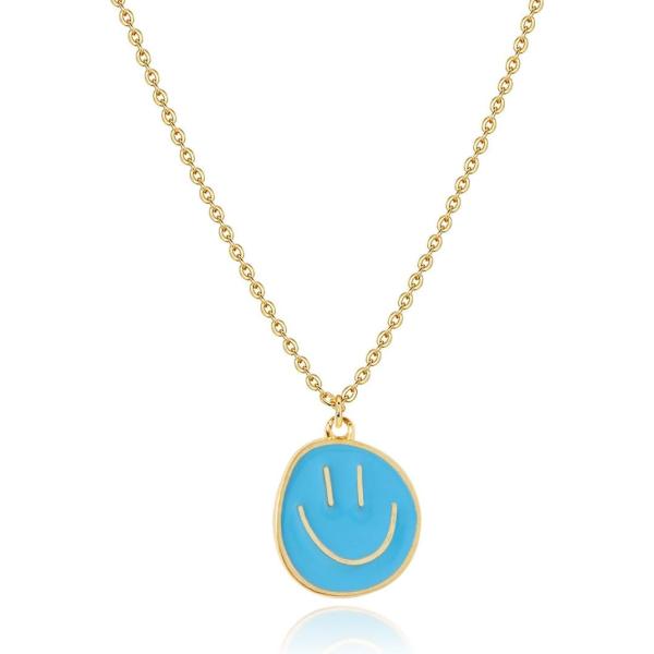 【並行輸入品】AULSIEY Smile Face Necklaces Cute Necklaces...