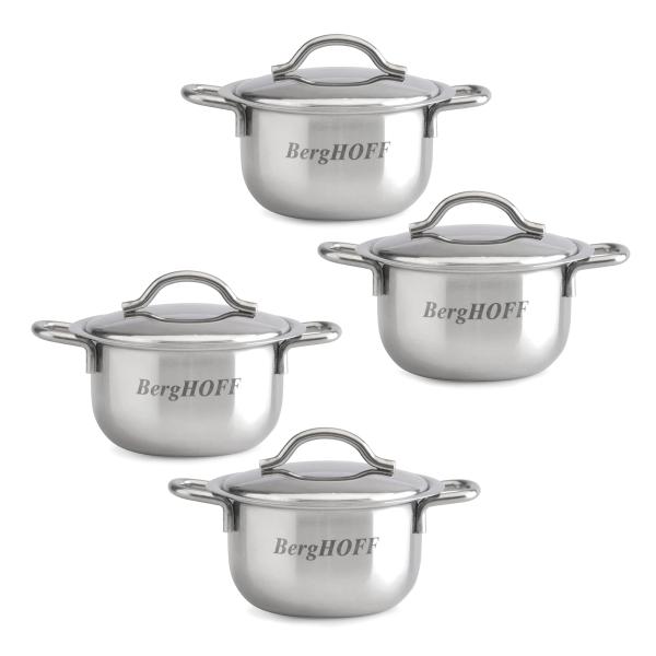 【並行輸入品】BergHOFF 18/10 Stainless Steel Mini Pots Se...