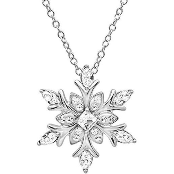 【並行輸入品】Necklace Snowflake Pendant All-match Alloy ...