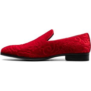 STACY ADAMS Men&apos;s  Saunders Loafer RED Bean 12 M　並...