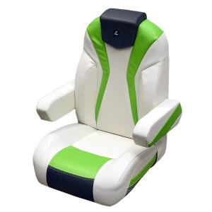 【並行輸入品】 Larson Boat Captains Helm Seat 8307 1428 | LXI Reclining White G
