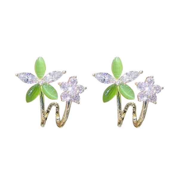 Earrings for Women Green Flower Star Earrings for ...
