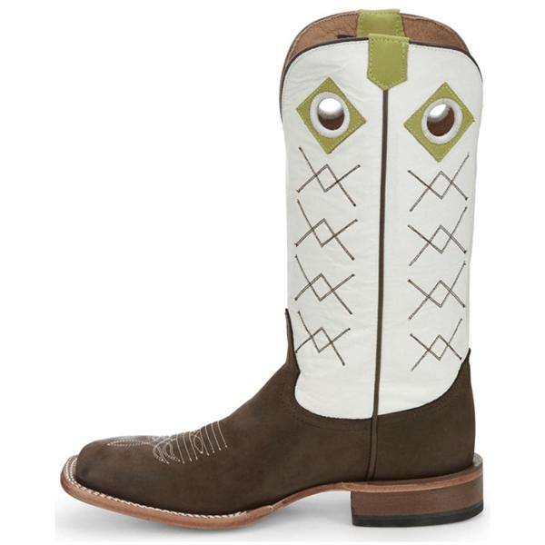 【並行輸入品】Justin Men's Latigo Blanco Cowhide Western ...
