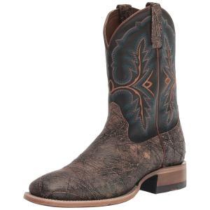 【並行輸入品】ARIAT メンズ カールスバッド ウエスタンブーツ, Adobe クレイ/タックルーム ブラック, 13 Ariat Mens