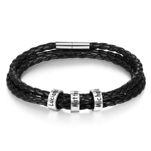 lagofit Personalized Bracelet for Men with 2 5 Nam...