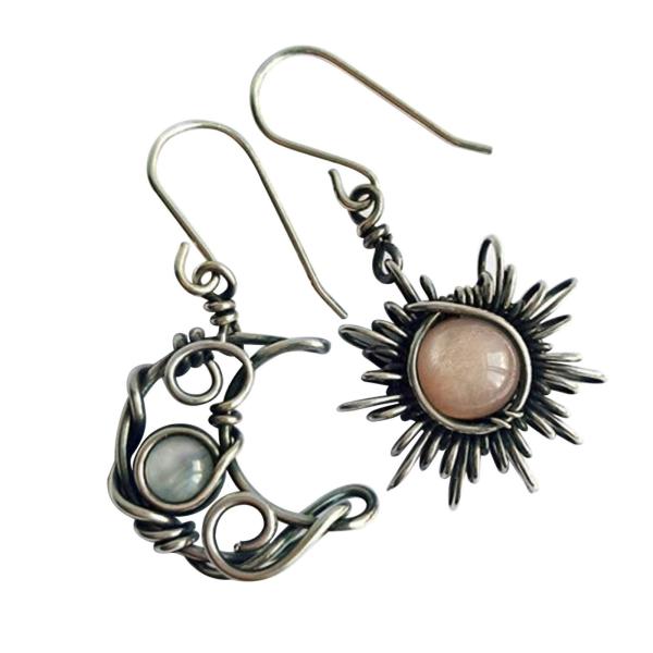 Hoop Earrings for Women Sun and Moon Earrings Than...